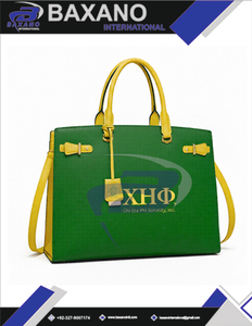 Sac à main pour femme en cuir PU de qualité supérieure Chi Eta Phi CEPhi Sorority, sac à bandoulière pour le travail, sac à main pour ordinateur portable, personnalisable avec n'importe quel logo - Product Image 4