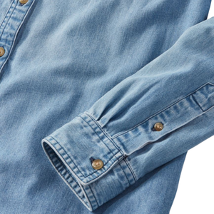 เสื้อเดนิมผ้าฝ้ายสำหรับผู้หญิง สวมใส่สบาย ขายส่ง ปรับแต่งได้ - Product Image 3