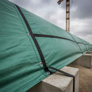 Lámina de Plástico Resistente al Viento de Grado Comercial, Cubierta Impermeable con Protección UV para Almacenes y Protección de Sitios - Product Image 2