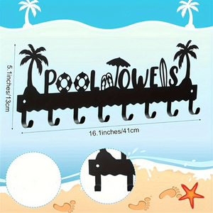 Ganci appendiabiti da parete neri moderni e resistenti CIFbuy, organizer salvaspazio per bagno, camera da letto o cucina - Product Image 6