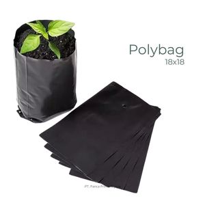 High Quality Black Nursery Poly Bag 18x18cm Heavy Duty Plant Growing Bags Agricultural Seedling <b>Pot</b> 1Kg Pack - Product Image 2