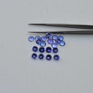 2mm Natural azul tanzanita facetada redonda corte brillante curación piedra preciosa suelta genuina tanzanita piedra natal joyería para mujeres - Product Image 3