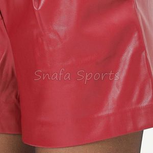 Shorts de Cuero Transpirables para Mujer, Tallas Grandes, Casuales, Deportivos, Color Personalizado, Ropa Urbana, Hechos a Medida, Alta Calidad - Product Image 6