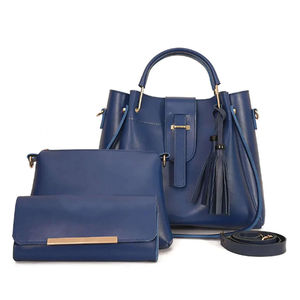 Genuine Leather 3 in 1 Tote Bag <b>Set</b> <b>Waterproof</b> Zipper Shoulder Crossbody Handbag Women Large Capacity - Product Image 1