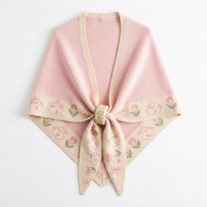 Bufanda de Invierno Lujosa, Elegante y Cálida, Chal de Lana Extragrande, Capa Tejida para Mujer, Poncho para Mujer - Product Image 1