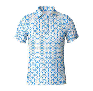 Polo de golf personnalisé avec logo imprimé pour hommes, chemise de sport à manches courtes performante, design imprimé tendance sur toute la surface - Product Image 5