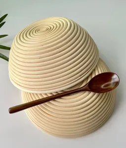 Handmade Baguette Natural Rattan Banneton Proofing Basket for Sourdough Bakers Basket French Bread Baking Artisan Sourdough <b>Tool</b> - Product Image 1