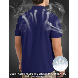 Chemises de pêche pour hommes en tissu mélangé coton et élasthanne, fabriquées par des fabricants de tissus polyester et élasthanne, couleurs unies. - Product Image 2