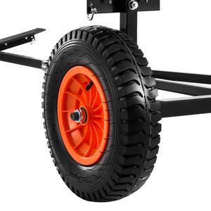 Carrello per Rimorchio Barca in Acciaio al Carbonio a Lunghezza Regolabile, Capacità di Carico 420 libbre, con Pneumatici Antiscivolo da 15.7 Pollici - Product Image 2