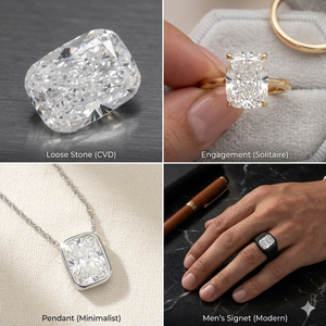 Diamante Cultivado en Laboratorio CVD de Corte CUSHION Premium, Claridad E VS2, Certificado IGI, Jk Creation LG701504584, Obra Maestra de Lujo Ético ADI 322 - Product Image 5