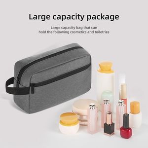 Sac de toilette suspendu gris pour accessoires de voyage pour femmes et hommes - Product Image 3