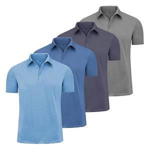 Camiseta Polo para Hombre, Camiseta Polo de Algodón de Manga Corta, Informal, Clásica, de Verano, con Cuello y Bolsillo - Product Image 1