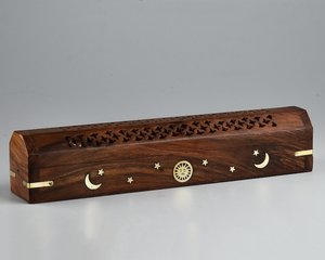 Quemador de incienso Bakhoor de madera de alta calidad y estilo martillado para el hogar, fragancia interior, soporte para quemador de incienso Mabkhar - Product Image 6