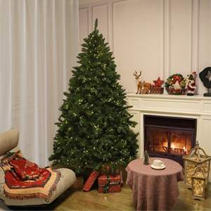 Árbol de Navidad Festivo de 1.5 m con 250 Luces LED Blanco Cálido y Piñas para Decoraciones Navideñas - Product Image 3