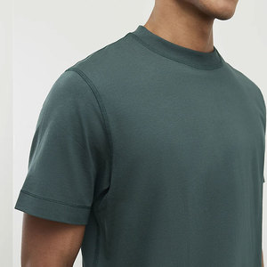 เสื้อยืดปักโลโก้สั่งทำพิเศษ สีพื้น 190 กรัม ทรงปกติ  โลโก้ปักแบบกำหนดเอง เสื้อยืดทอผ้า 200 กรัม สไตล์กราฟิก ลำลอง ฮิปฮอป - Product Image 5