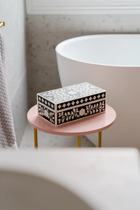 Luxury Handmade Bone Inlay Jewelry <b>Box</b> with <b>Floral</b> Design Wooden Storage Organizer for Rings Earrings Necklace Gift <b>Box</b> - Product Image 3