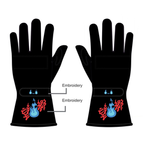 Gants de karting d'hiver respirants, antidérapants, légers, en cuir, à doigts complets pour la conduite de karting et de sports motorisés, fourniture OEM - Product Image 4