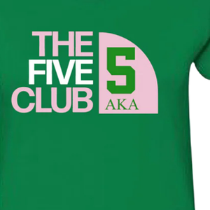 AKA เสื้อยืดเดอะไฟว์คลับ 5 สีเขียว คอตตอนพรีเมียม คอกลม แขนสั้น เนื้อนุ่ม ระบายอากาศได้ดี เสื้อยืดลำลองสำหรับผู้หญิง - Product Image 5