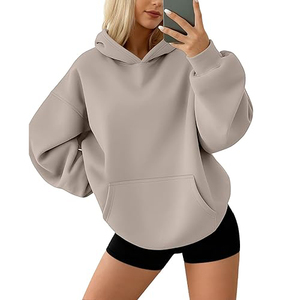 Sudadera con Capucha Personalizada ODM Gris con Logotipo Frontal, para Hombre y Mujer, de Algodón Premium, Felpa, Ecológica, Casual, Cortavientos, de Otoño - Product Image 2