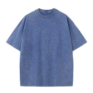 T-shirt en coton 100% de haute qualité, imprimé avec logo, épaules tombantes, 260g, streetwear, surdimensionné - Product Image 1