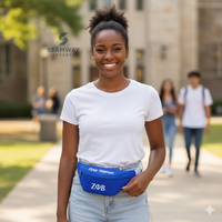 Riñonera Zeta Phi Beta Sorority para mujer, bandolera de Cordura, riñonera para exteriores, cangurera utilitaria, riñonera informal