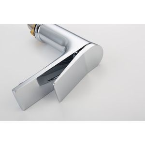 Rubinetto Monocomando Cromato per Lavabo Bagno e Lavanderia con Due Tubi da 3/8'' - Rubinetti Monocomando per Lavabo - Product Image 6