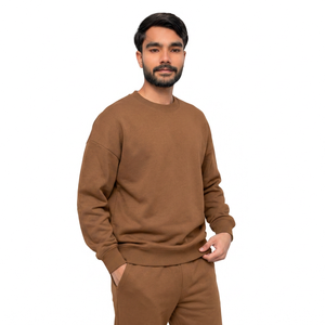 Sudadera personalizada al por mayor, estilo streetwear relajado, teñida con pigmentos y bordada, para marcas estadounidenses - Product Image 4