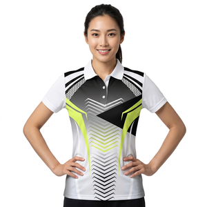 <b>Men's</b> Short Sleeve Polo Shirt Geometric Print Quick Dry Polyester Sporty Regular Fit White Black Green - Product Image 2