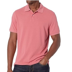 T-shirt Polo Rose Uni Respirant pour Homme Coupe Boxy en Coton Doux Grande Taille Respirant Été Uni Sport Golf - Product Image 1