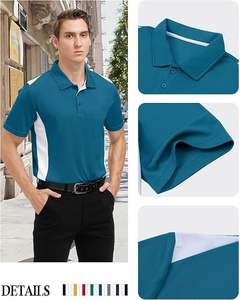Polos de Golf para Hombre, Tallas Grandes, con Tecnología de Absorción de Humedad, Cuello Camisero, de Secado Rápido - Product Image 2