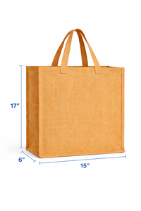 Extra Large Jute Tote <b>Bag</b> with <b>Long</b> Handles Eco Friendly Reusable Shopping Grocery <b>Bag</b> Custom Logo - Product Image 3
