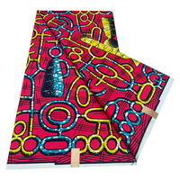 Tela africana estampada de 6 yardas, tela africana de batik y ankara para vestidos y paños, tela africana para vestidos de novia