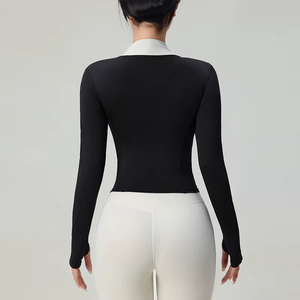 Zipper <b>Long</b> Sleeve <b>Shirt</b> Modern Fit Casual Fashion Apparel Factory Direct Supply <b>Women's</b> Casual Full Sleeve Zip Closure <b>Shirt</b> - Product Image 6