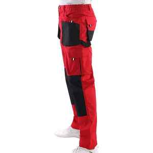 Pantalon de travail pour homme SUMROOS, construction légère et durable, pantalon de peintre en coton blanc, pantalon de travail pour homme, blanc - Product Image 4