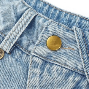 Shorts en jean amples en coton pour femmes, style streetwear, grandes tailles, personnalisables, pour le travail - Product Image 6