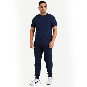 Pantalon de jogging en coton ciré pour homme, coupe ajustée, bas élastiqué, résistant à l'eau - Product Image 3