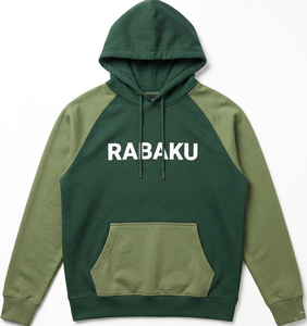 Men’s Color Block Pullover Hoodie Sweatshirt <b>Raglan</b> Sleeve Casual Streetwear Hooded <b>Top</b> with Kangaroo Pocket and Drawstring - Product Image 1