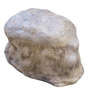 KNT Medium Unique Rock Decorative <b>Artificial</b> <b>Stone</b> FRP Fiberglass Lightweight Durable Unbreakable Modern Design Planter Pot Vase - Product Image 1