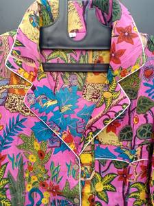 Conjunto de Pijama de Mujer con Estampado Animal, Ropa de Dormir Informal de Verano, Suave y Transpirable, 100% Algodón - Product Image 2