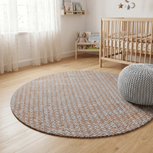 Diamond Geometric Printed Braided Jute Rug Pet-Friendly Non-Slip Eco-Friendly for Modern Farmhouse Bedroom Nordic Minimalist - Product Image 3