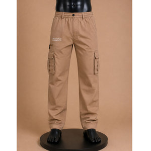 Pantalones Cargo Casuales y Elegantes para Hombre, Cómodos, Transpirables, de Lona, para Usar Todo el Día, Pantalones Deportivos 100% Algodón, Cintura Recta - Product Image 3