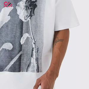Best 100% Cotton Men Digital Print T-Shirt Custom <b>Logo</b> Printed OEM Service Fast Production Cheap Price with Care Master - Product Image 6