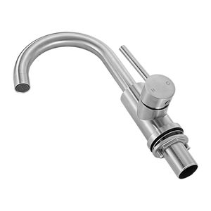 Rubinetto da Cucina Monocomando in Nichel Spazzolato Lucido, Anti-Schizzi, con Aeratore Adatto, per Uso in Cucina - Product Image 3