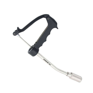 Pistolet de dosage manuel vétérinaire avec poignée en aluminium courbée et tête de diamètre personnalisé pour administration orale au bétail - Product Image 3