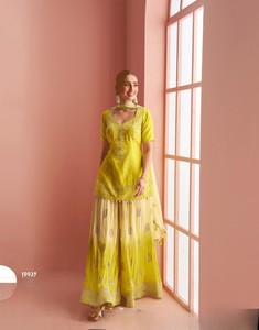 Chinon Free Size Modern Salwar Kameez Stitched Suit with Heavy Embroidery Work for Diwali Wedding & Prom - Product Image 3