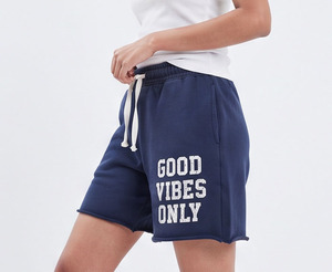 <b>Women's</b> Cotton Printed Sweat <b>Shorts</b> Casual Loose Fit Mid Drawstring Waist Fleece <b>Shorts</b> Oversize Running Sweat <b>Shorts</b> Ladies - Product Image 3