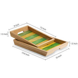 Bandeja de madera personalizada a medida de Heritage, diseño personalizado de tamaño y forma para celebraciones especiales, cenas y regalos de lujo - Product Image 5