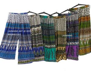 Rayón impreso damas plazzo pijamas algodón pijamas de la India rayón impreso plazzo Pantalones - Product Image 1