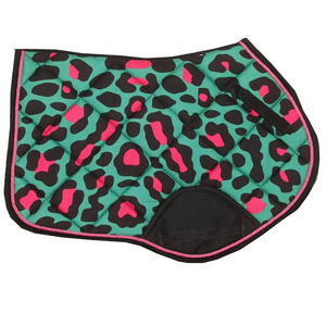 Ensemble de coussins de selle à imprimé léopard/ensemble de coussins de selle à Sublimation schamracke avec cordon bleu doublure en bambou en polyester - Product Image 4