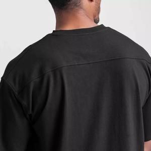 T-shirts pour hommes en coton 100% lourd, motif uni, imprimé personnalisé, coupe régulière, tissu écologique 240g - Product Image 3